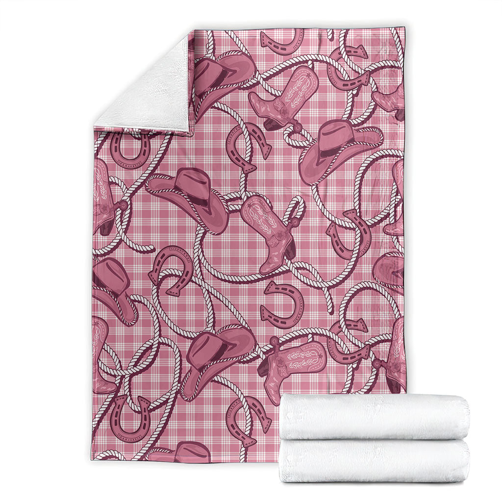 Pink Hawaii Palaka Cowboy Blanket Hawaiian Paniolo Festival Spirit LT19 - Polynesian Pride