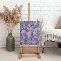 Purple Hawaii Palaka Cowboy Canvas Wall Art Hawaiian Paniolo Festival Spirit LT19 - Polynesian Pride