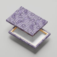 Purple Hawaii Palaka Cowboy Canvas Wall Art Hawaiian Paniolo Festival Spirit LT19 - Polynesian Pride