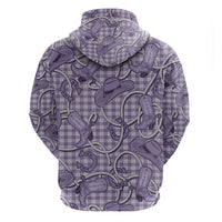 Purple Hawaii Palaka Cowboy Hoodie Hawaiian Paniolo Festival Spirit LT19 - Polynesian Pride