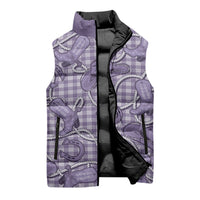 Purple Hawaii Palaka Cowboy Sleeveless Puffer Jacket Hawaiian Paniolo Festival Spirit LT19 - Polynesian Pride