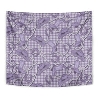 Purple Hawaii Palaka Cowboy Tapestry Hawaiian Paniolo Festival Spirit LT19 - Polynesian Pride