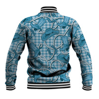 Blue Hawaii Palaka Cowboy Baseball Jacket Hawaiian Paniolo Festival Spirit LT19 - Polynesian Pride