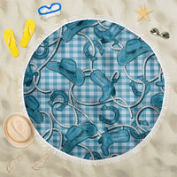 Blue Hawaii Palaka Cowboy Beach Blanket Hawaiian Paniolo Festival Spirit LT19 One Size 150cm Blue - Polynesian Pride