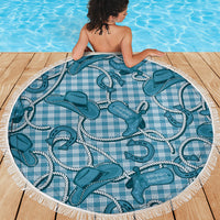 Blue Hawaii Palaka Cowboy Beach Blanket Hawaiian Paniolo Festival Spirit LT19 - Polynesian Pride