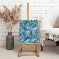 Blue Hawaii Palaka Cowboy Canvas Wall Art Hawaiian Paniolo Festival Spirit LT19 - Polynesian Pride
