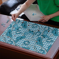 Blue Hawaii Palaka Cowboy Puzzle Hawaiian Paniolo Festival Spirit LT19 - Polynesian Pride
