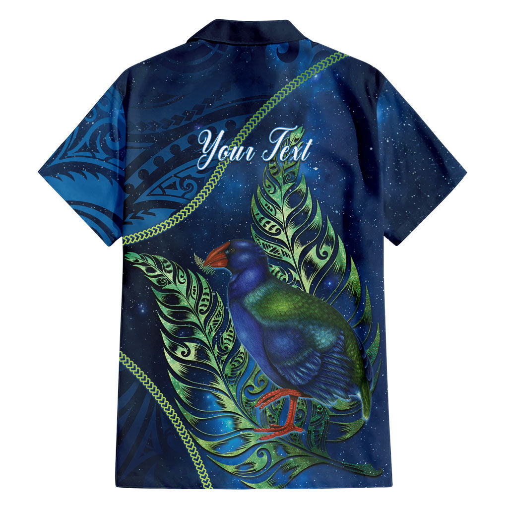 New Zealand Takahe Personalised Family Matching Tank Maxi Dress and Hawaiian Shirt Silver Fern Galaxy Polynesian Pattern LT22 - Polynesian Pride