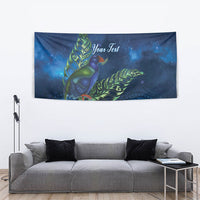 New Zealand Takahe Personalised Tapestry Silver Fern Galaxy Polynesian Pattern LT22 - Polynesian Pride