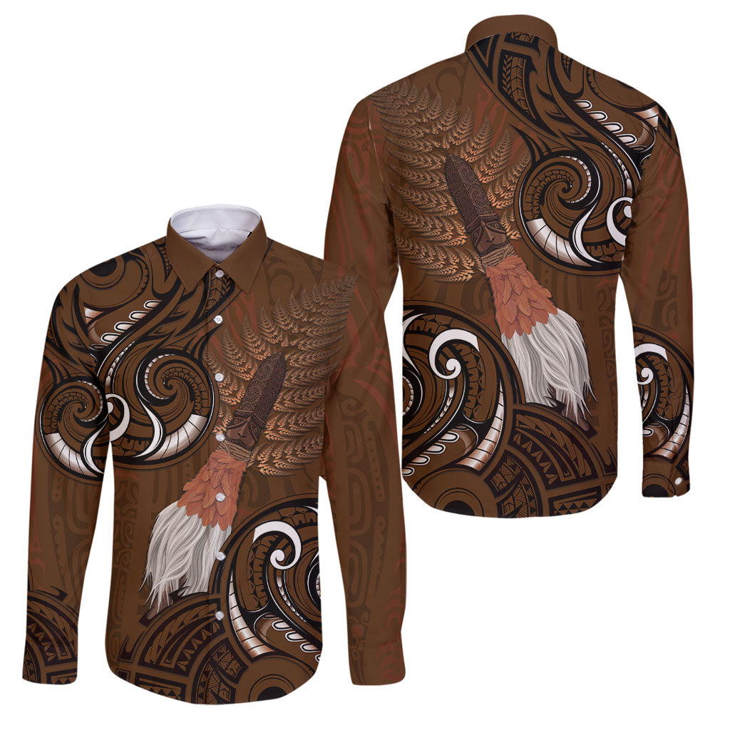 New Zealand Taiaha Family Matching Off Shoulder Short Dress and Hawaiian Shirt Maori Weapon Silver Fern Maori Pattern