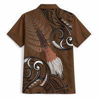 New Zealand Taiaha Hawaiian Shirt Maori Weapon Silver Fern Maori Pattern