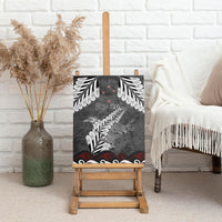 New Zealand Weka Personalised Canvas Wall Art Aotearoa Hen Silver Fern Maori Pattern LT22 - Polynesian Pride