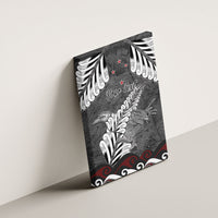 New Zealand Weka Personalised Canvas Wall Art Aotearoa Hen Silver Fern Maori Pattern LT22 - Polynesian Pride