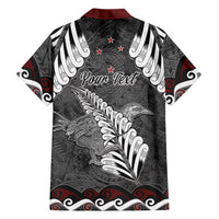 New Zealand Weka Personalised Family Matching Mermaid Dress and Hawaiian Shirt Aotearoa Hen Silver Fern Maori Pattern LT22 - Polynesian Pride