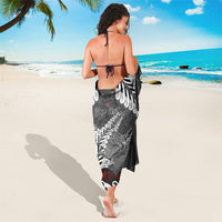 New Zealand Weka Personalised Sarong Aotearoa Hen Silver Fern Maori Pattern