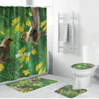 Bellbird New Zealand Personalised Bathroom Set Kowhai Flower Maori Pattern