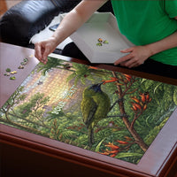 Bellbird New Zealand Personalised Puzzle Korimako Harakeke Flower Native Forest