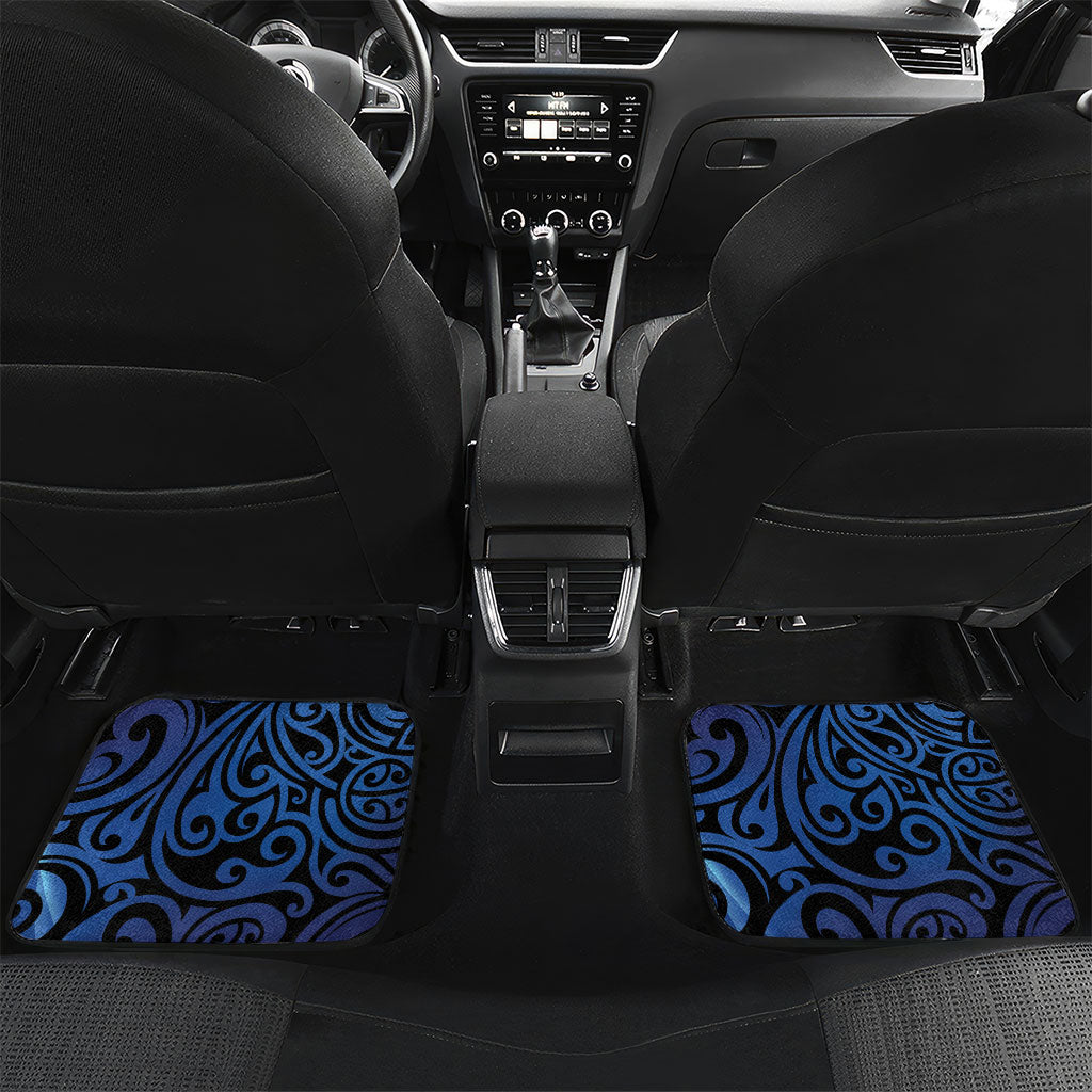 Tomtit New Zealand Personalised Car Mats Miromiro Manuka Flower Maori Pattern