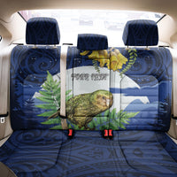 Kakapo New Zealand Personalised Back Car Seat Cover Kowhai Flower Silver Fern Maori Pattern LT22 - Polynesian Pride