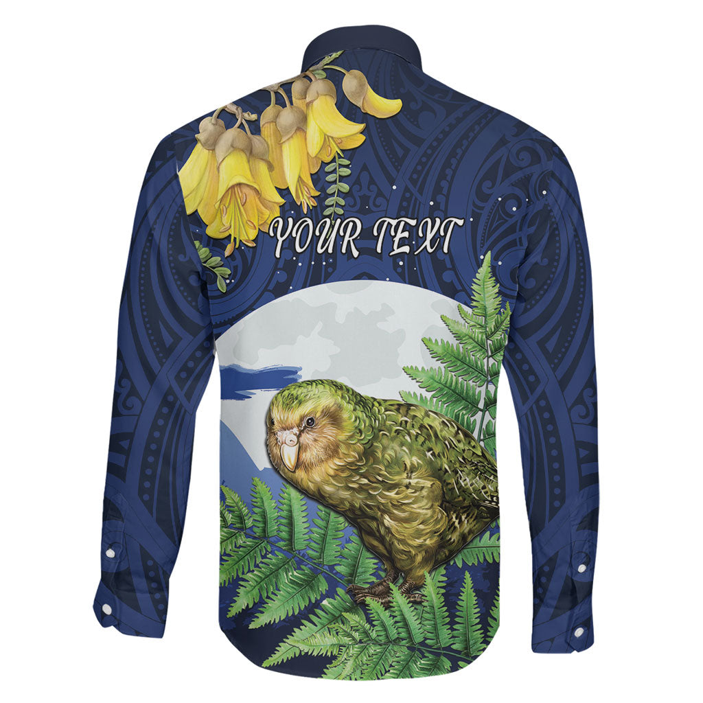 Kakapo New Zealand Personalised Family Matching Summer Maxi Dress and Hawaiian Shirt Kowhai Flower Silver Fern Maori Pattern LT22 - Polynesian Pride