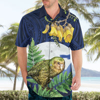 Kakapo New Zealand Personalised Hawaiian Shirt Kowhai Flower Silver Fern Maori Pattern LT22 - Polynesian Pride