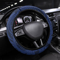 Kakapo New Zealand Steering Wheel Cover Kowhai Flower Silver Fern Maori Pattern