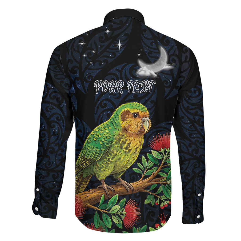 New Zealand Kakapo Matariki Personalised Family Matching Summer Maxi Dress and Hawaiian Shirt Pohutukawa Flower Galaxy Maori Pattern LT22 - Polynesian Pride
