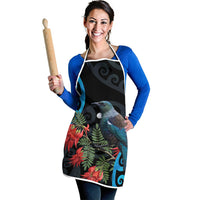 Tui Bird Kakabeak New Zealand Apron Clianthus Galaxy Maori Koru Pattern LT22 - Polynesian Pride