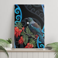 Tui Bird Kakabeak New Zealand Canvas Wall Art Clianthus Galaxy Maori Koru Pattern LT22 - Polynesian Pride