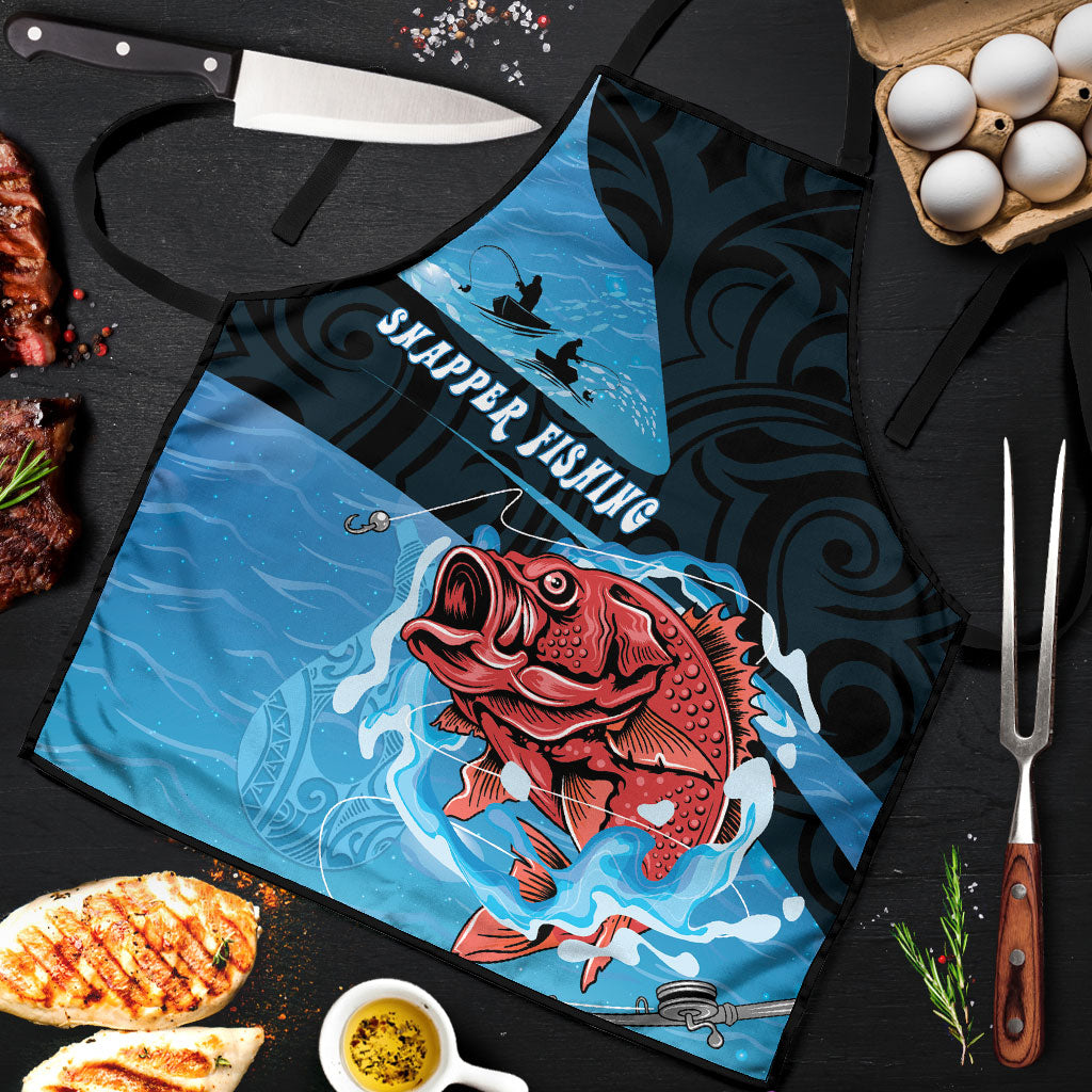 Snapper Fishing New Zealand Apron Tamure Fish Hook Maori Pattern