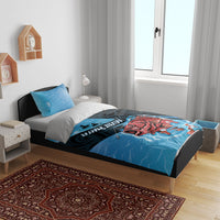 Snapper Fishing New Zealand Bedding Set Tamure Fish Hook Maori Pattern