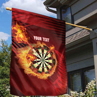 Personalised Darts New Zealand Garden Flag Silver Fern Red Color