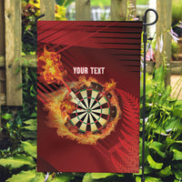 Personalised Darts New Zealand Garden Flag Silver Fern Red Color