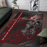 Personalised Cycling New Zealand Area Rug Aotearoa Pride Sportswear