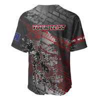 Personalised Cycling New Zealand Baseball Jersey Aotearoa Pride Sportswear LT22 - Polynesian Pride