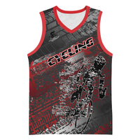 Personalised Cycling New Zealand Basketball Jersey Aotearoa Pride Sportswear LT22 Unisex Red - Polynesian Pride