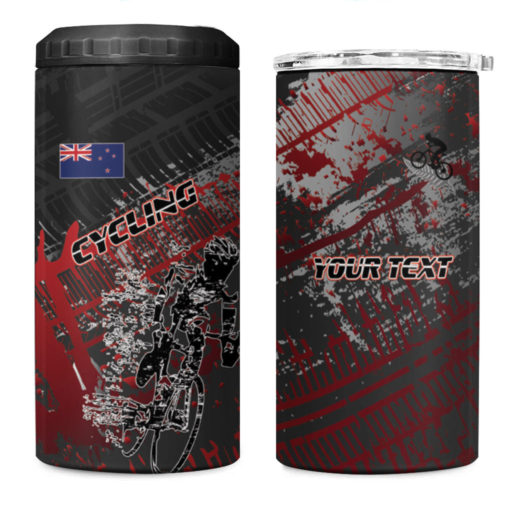 Personalised Cycling New Zealand 4 in 1 Can Cooler Tumbler Aotearoa Pride Sportswear