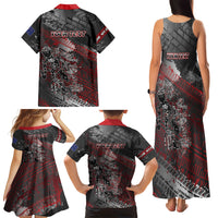 Personalised Cycling New Zealand Family Matching Tank Maxi Dress and Hawaiian Shirt Aotearoa Pride Sportswear LT22 - Polynesian Pride