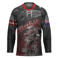 Personalised Cycling New Zealand Hockey Jersey Aotearoa Pride Sportswear LT22 Unisex Red - Polynesian Pride