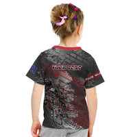 Personalised Cycling New Zealand Kid T Shirt Aotearoa Pride Sportswear LT22 - Polynesian Pride