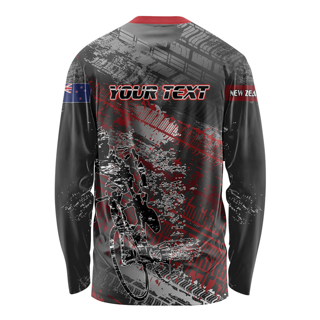Personalised Cycling New Zealand Long Sleeve Shirt Aotearoa Pride Sportswear