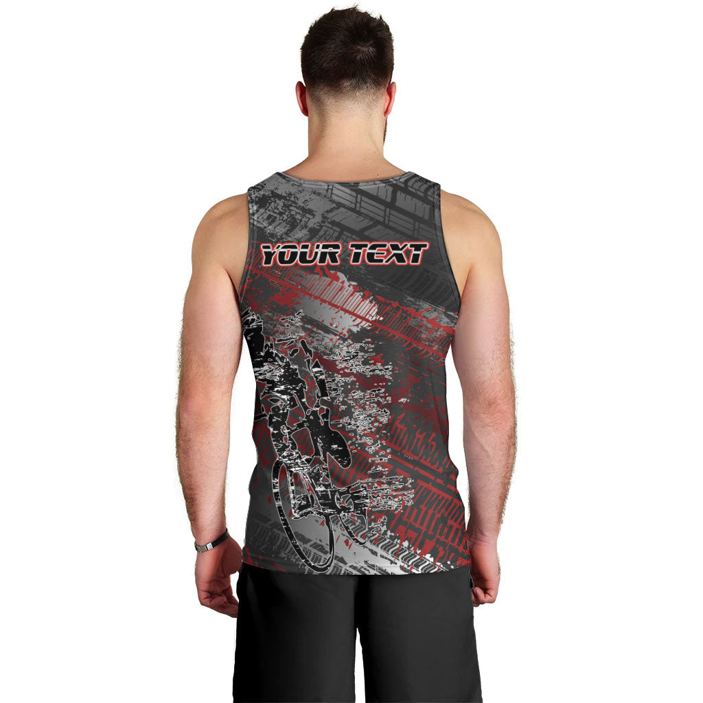 Personalised Cycling New Zealand Men Tank Top Aotearoa Pride Sportswear LT22 - Polynesian Pride