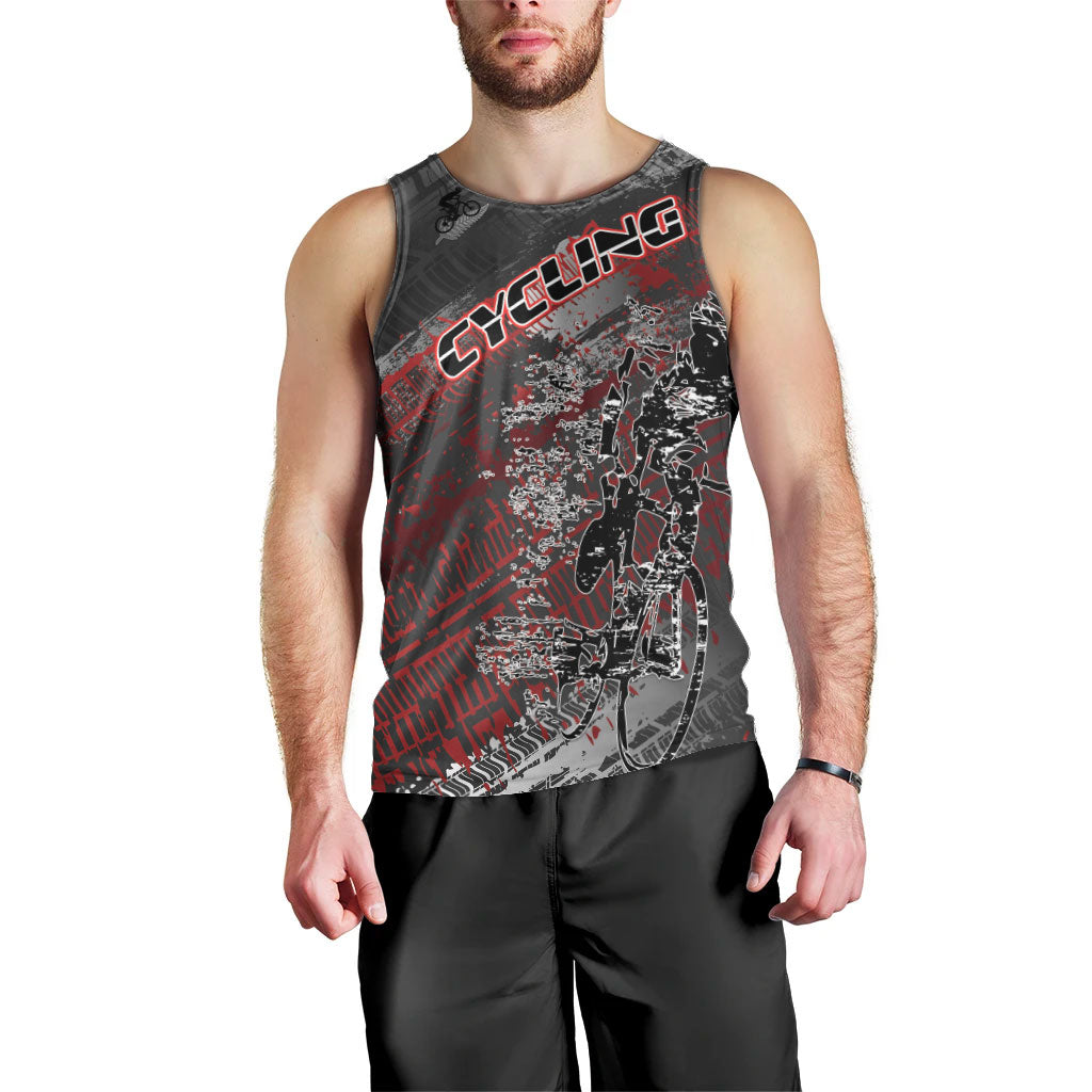 Personalised Cycling New Zealand Men Tank Top Aotearoa Pride Sportswear LT22 - Polynesian Pride