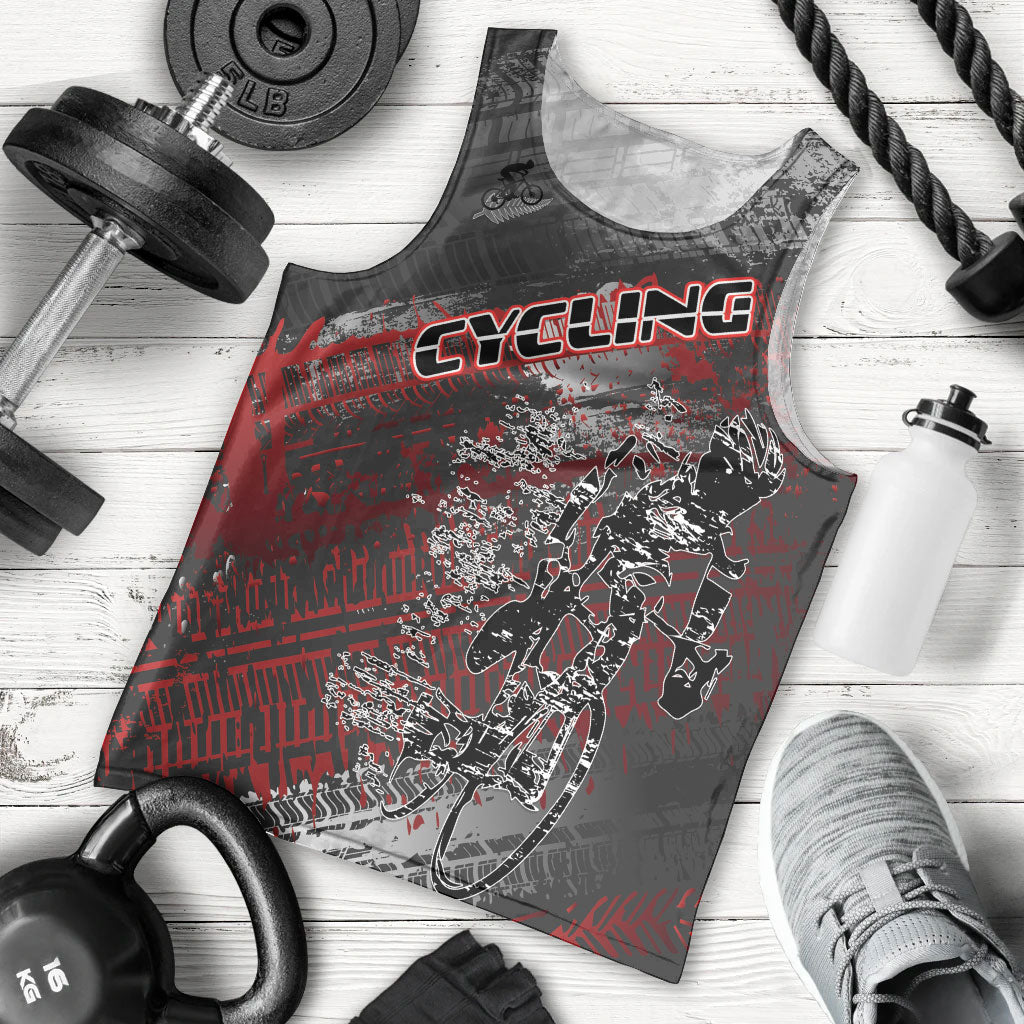 Personalised Cycling New Zealand Men Tank Top Aotearoa Pride Sportswear LT22 - Polynesian Pride