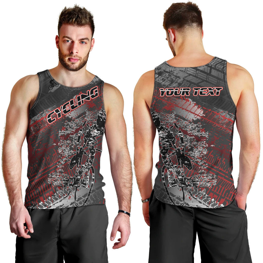 Personalised Cycling New Zealand Men Tank Top Aotearoa Pride Sportswear LT22 - Polynesian Pride