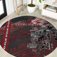 Personalised Cycling New Zealand Round Carpet Aotearoa Pride Sportswear LT22 Red - Polynesian Pride