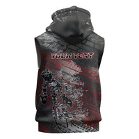 Personalised Cycling New Zealand Sleeveless Hoodie Aotearoa Pride Sportswear LT22 - Polynesian Pride