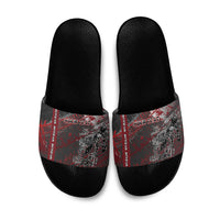 Personalised Cycling New Zealand Slide Sandals Aotearoa Pride Sportswear