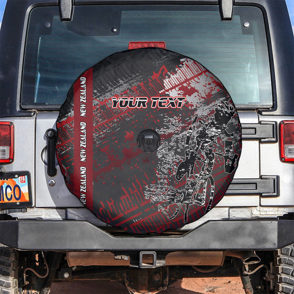 Personalised Cycling New Zealand Spare Tire Cover Aotearoa Pride Sportswear LT22 Red - Polynesian Pride