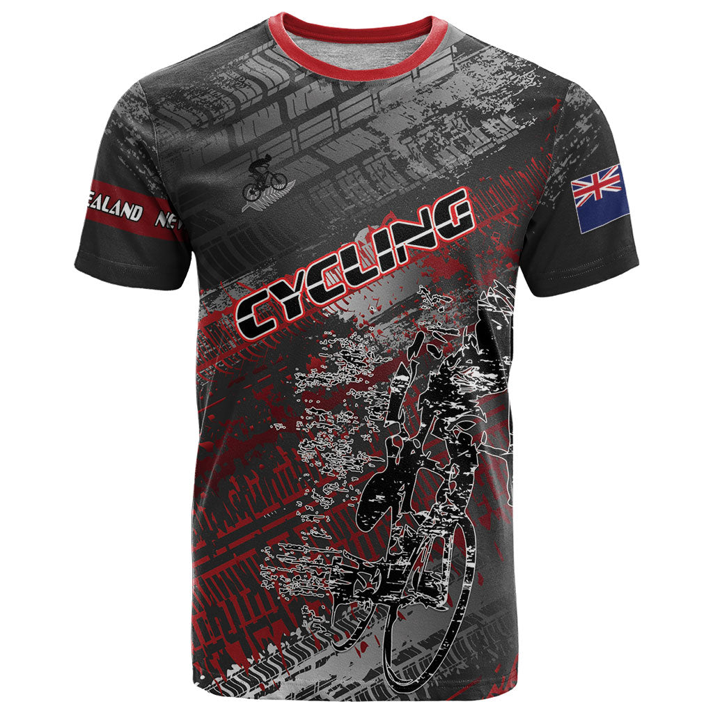 Personalised Cycling New Zealand T Shirt Aotearoa Pride Sportswear